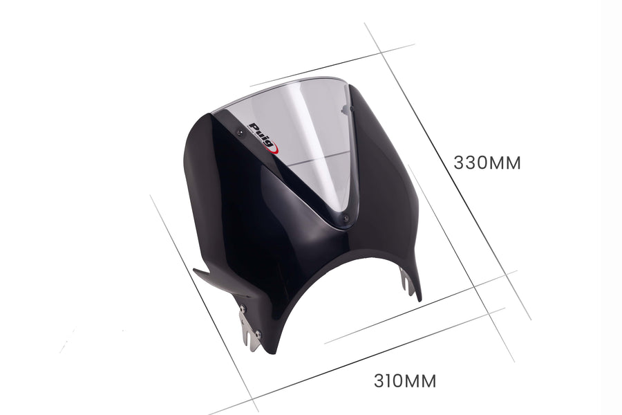 KAWASAKI W 230 [2025] – Vision Windschild Visier – Schwarz