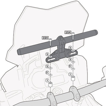 KTM Adventure 990 [2003–2014] – Montagekit für Smart Bar oder Smart Mount