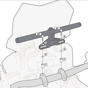 Ducati Streetfighter 1098 [2009–2015] – Montagekit für Smart Bar oder Smart Mount