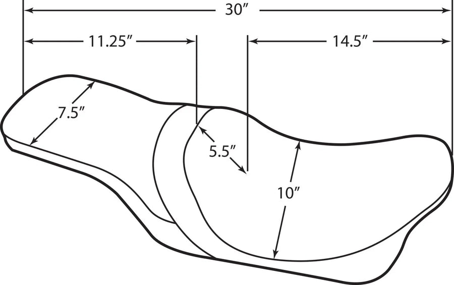 harley davidson flhr [DRAG SPECIALTIES] – Predator 2-Up Seat
