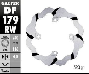 Kawasaki KX 250 F [2015-2018, 2019] - BREMSSCHEIBE FIXED WAVE GROOVED OVERSIZE – Bild 2