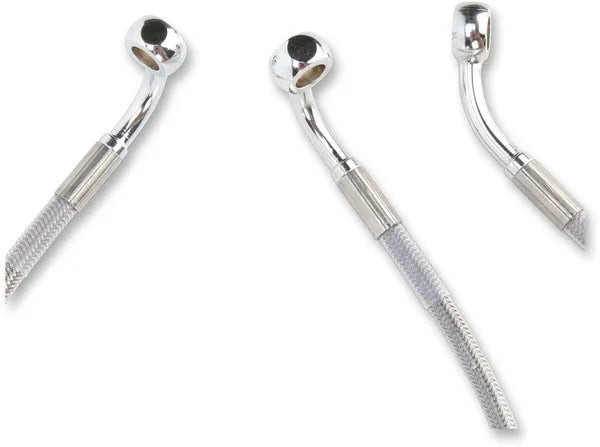 Harley Davidson Flhri [DRAG SPECIALTIES] – Edelstahl-Bremsleitungs-Kit, verlängert