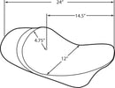 Harley Davidson FLHR [DRAG SPECIALTIES] - Sella singola piatta avanzata con attacco EZ-ON-4
