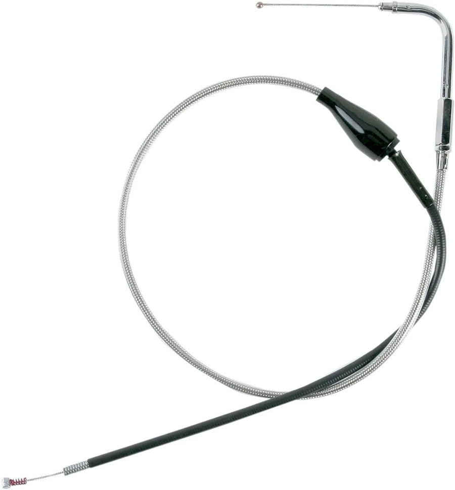 harley davidson flhtcui [DRAG SPECIALTIES] – Edelstahl-ummanteltes Leerlaufkabel