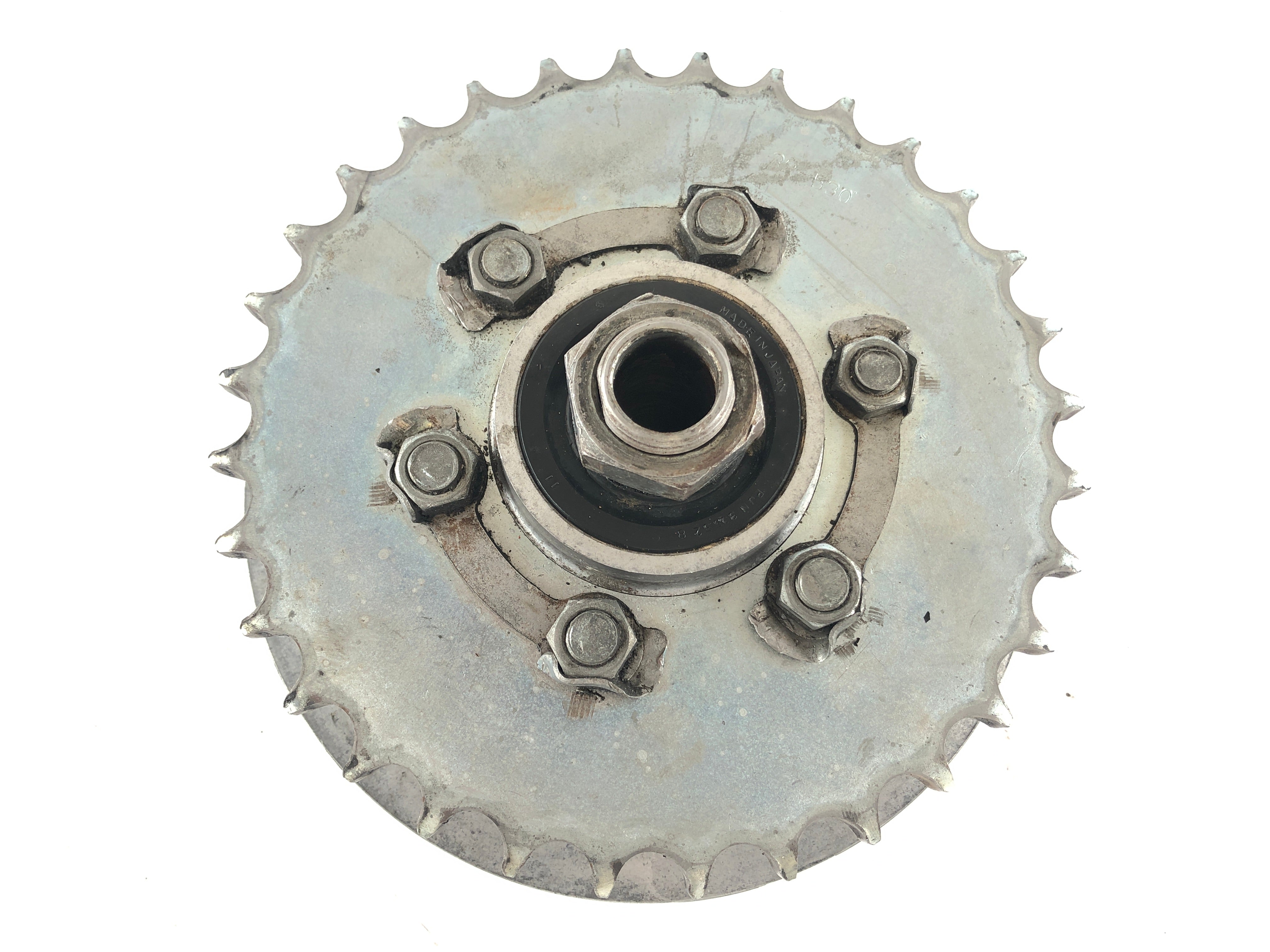 Suzuki T 500 [GT 500] - Sprocket with shock absorber mount rear wheel - 0