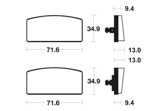 BMW R 100 S [TECNIUM] - Organiska bromsbelägg