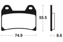 Moto Guzzi Norge 1200 [Tecnium] - Sinter Metal Brake Pads-2