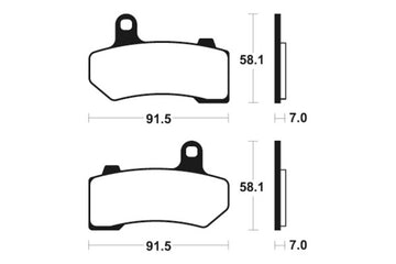 Harley -Davidson Ultra Limited FLHTK [Tecnium] - Bremseklosser - 0