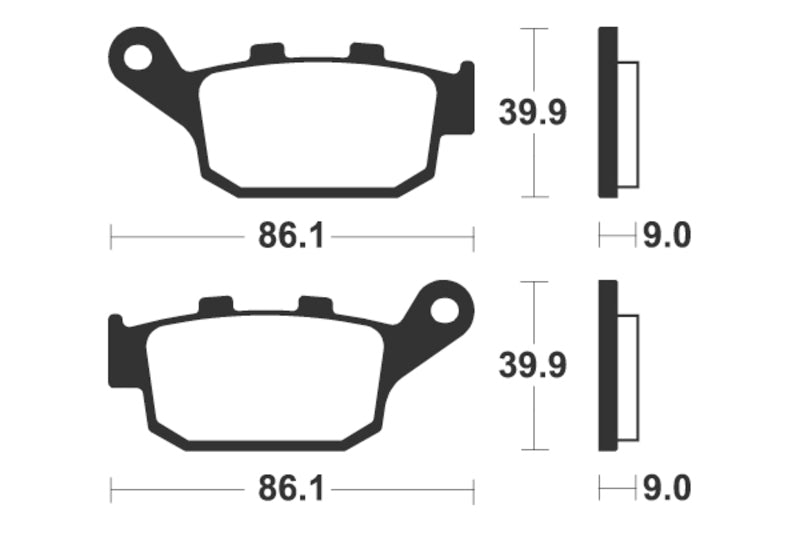 Honda CMX 1100 Rebel SC83 [Tecnium] - Metalowe podkładki hamulcowe