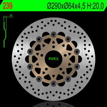 Suzuki Gsx 600 [NG BRAKE DISC] - στρογγυλός πλωτός δίσκος φρένων