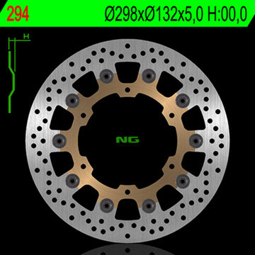 Yamaha Xvs 950 A Midnight S [NG BRAKE DISC] - pyöreä kelluva jarrulevy