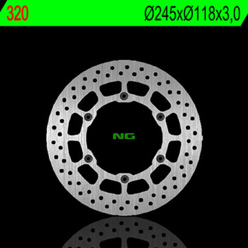 Yamaha Yz 426 [NG BRAKE DISC] - disco de freno rígido redondo