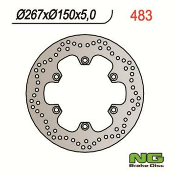 Yamaha Xv 1100 [NG BRAKE DISC] - apaļais cietais bremžu disks