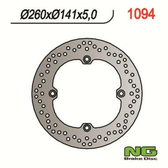 Suzuki Dl 800 V-Strom [NG BRAKE DISC] - rund stiv bremseskive