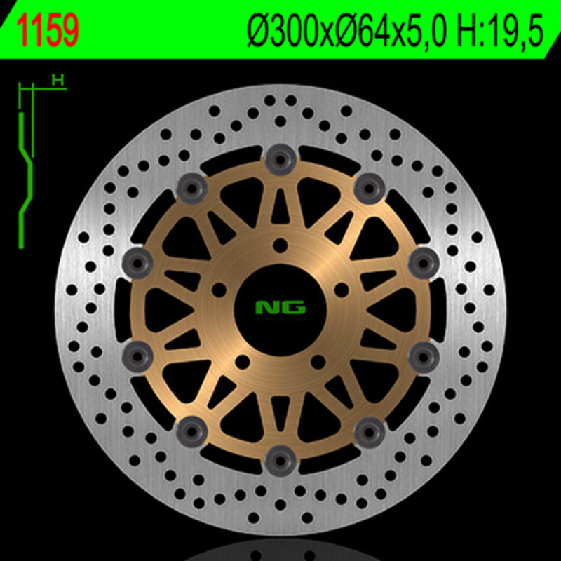Suzuki Inazuma [NG BRAKE DISC] - kulatý plovoucí brzdový kotouč