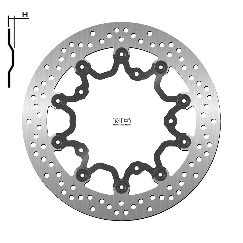 Yamaha T-Max 560 Tech Max [NG BRAKE DISC] - pyöreä kelluva jarrulevy