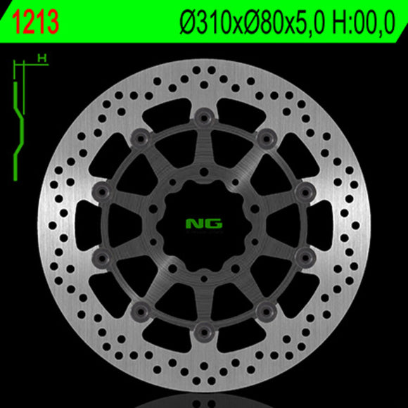 Kawasaki Zr 400 [NG BRAKE DISC] - disque de frein rond flottant