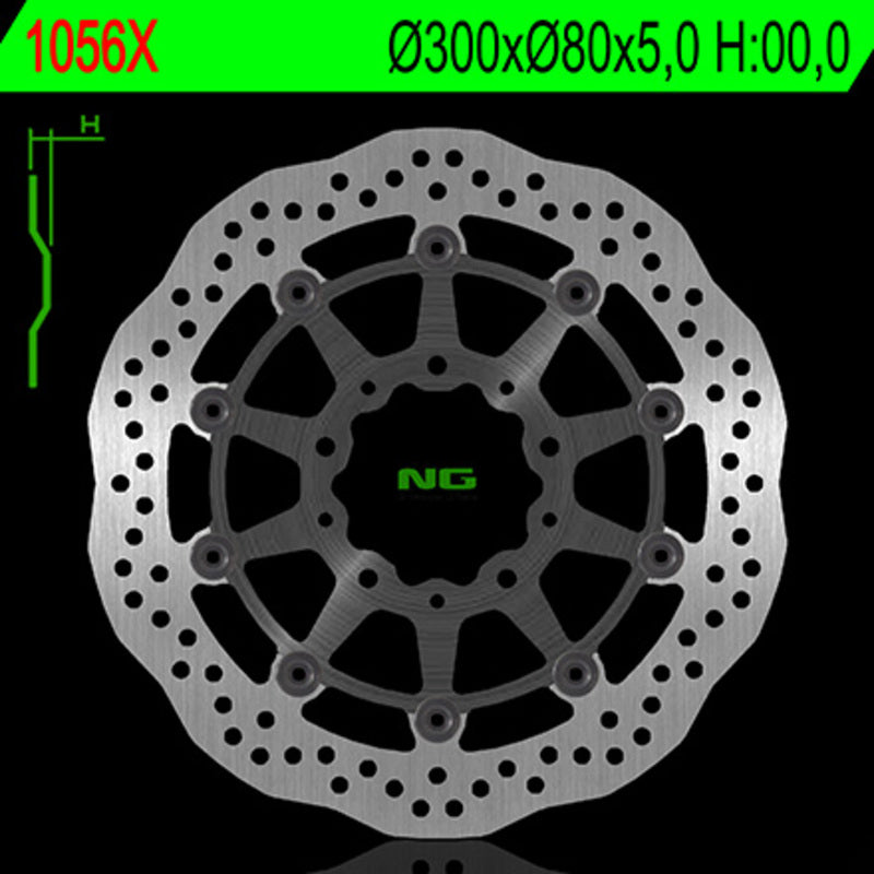 Kawasaki Er 6 F [NG BRAKE DISC] - Wave kelluva jarrulevy
