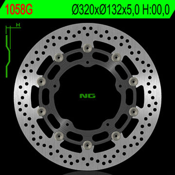 Yamaha Xvs 1300 [NG BRAKE DISC] - Bremsscheibe schwimmend rund