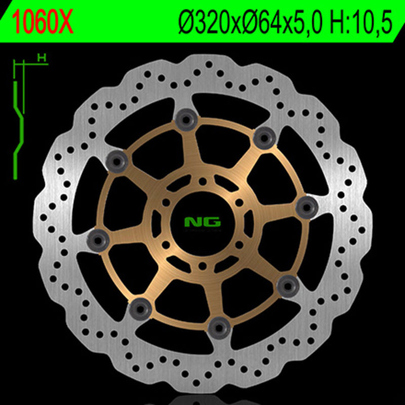 Ducati Sl 600 [NG BRAKE DISC] - Bremsscheibe Wave schwimmend