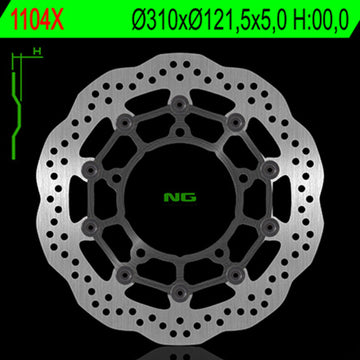 Suzuki Gsf 1250 [NG BRAKE DISC] - Disco de freno flotante Wave