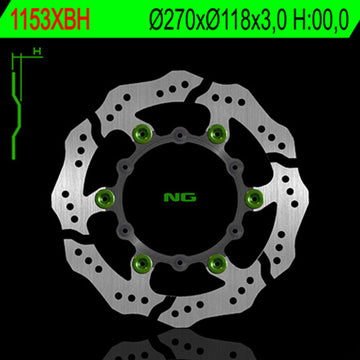 Yamaha Yz 450 [NG BRAKE DISC] - Disco de freio flutuante ondulado