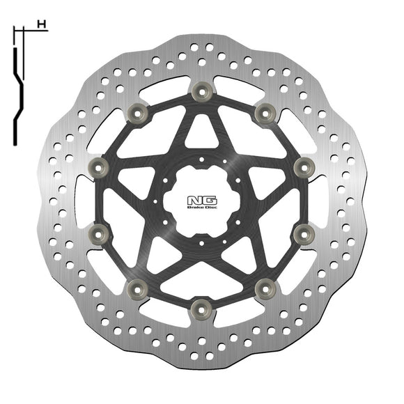 Honda Crf 1000 [NG BRAKE DISC] - Bremsscheibe Wave schwimmend
