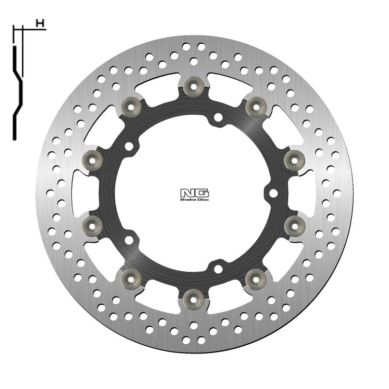 Yamaha Niken [NG BRAKE DISC] - disco de freio redondo flutuante