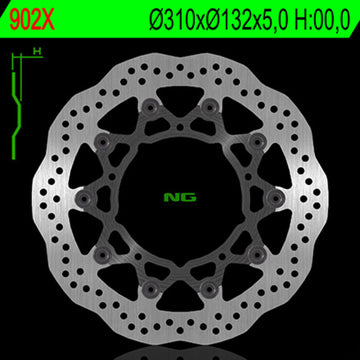 Yamaha Xt 1200 Z Super Tenere [NG BRAKE DISC] - Bremsscheibe Wave schwimmend