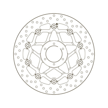 Honda Crf 1000 Africa Twin [BREMBO] - Serie Oro rund schwimmend Bremsscheibe - 0