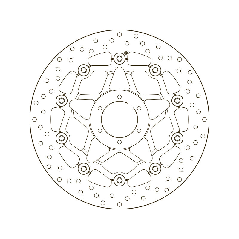 Honda Crf 1000 L Africa Tw [BREMBO] - Okrągła pływająca tarcza hamulcowa serii Oro