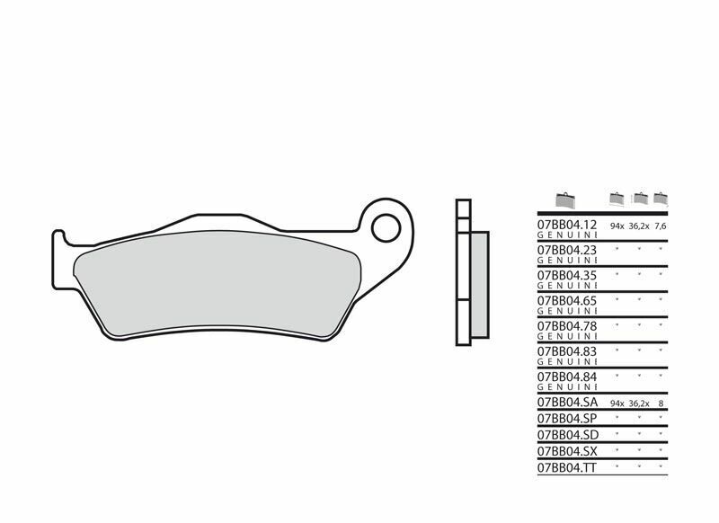 Husqvarna TE 610 [BREMBO] - Bremsbeläge