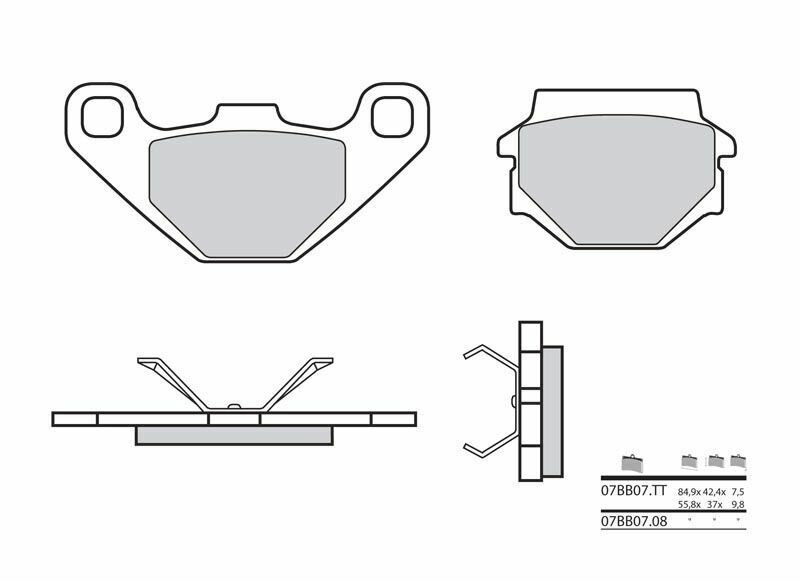 Aprilia SX 125 KX1 [Brembo] - remblokken