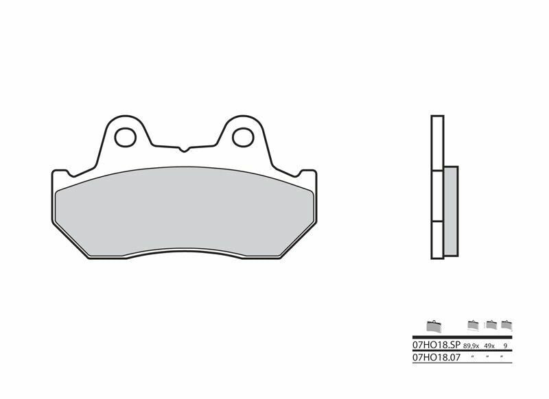 Honda NS 400 R [Brembo] - brzdové destičky