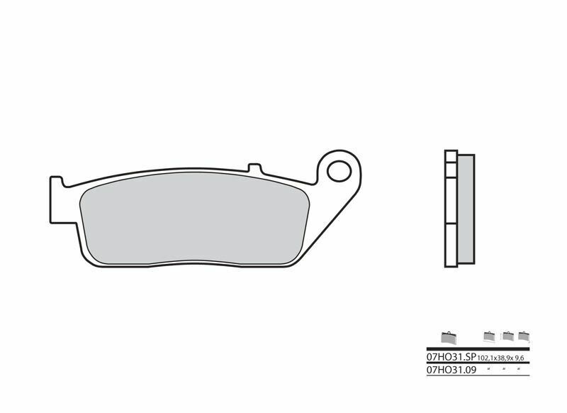 Indian Springfield SPRING [BREMBO] - BREMBO Street Sintermetall Bremsbeläge