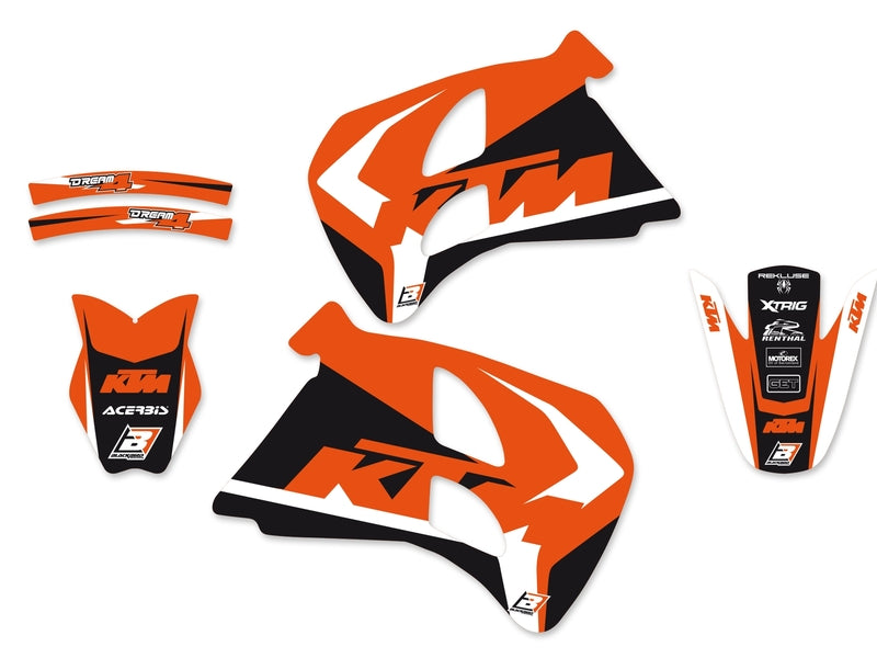 Ktm 640 Egs [BLACKBIRD] - Dream Graphic 4 Deko-Kit KTM