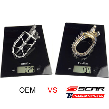 Kawasaki Kx 250 [SCAR] - samoczyszczące tytanowe podnóżki