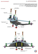 Honda X-Adv [ACCESS DESIGN] - nummerpladeholder i hjulhøjde sort Honda X-ADV