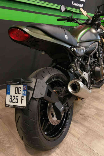 Kawasaki Z 900 Rs Se [ACCESS DESIGN] - suporte de placa na altura da roda preto Kawasaki Z900RS