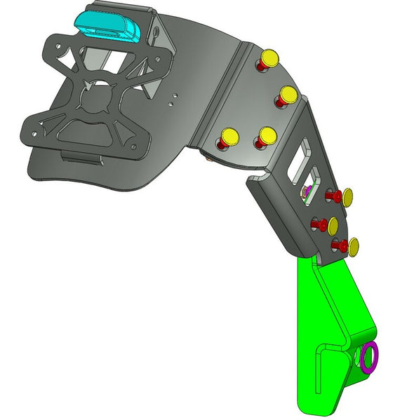 Kawasaki Z 900 Rs Se [ACCESS DESIGN] - suporte de placa na altura da roda preto Kawasaki Z900RS
