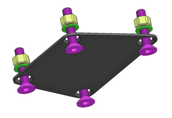 Kawasaki Z 900 Rs Se [ACCESS DESIGN] - suporte de placa na altura da roda preto Kawasaki Z900RS