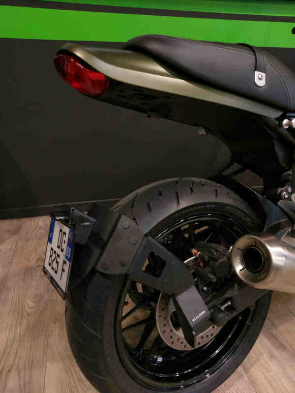 Kawasaki Z 900 Rs Se [ACCESS DESIGN] - suporte de placa na altura da roda preto Kawasaki Z900RS