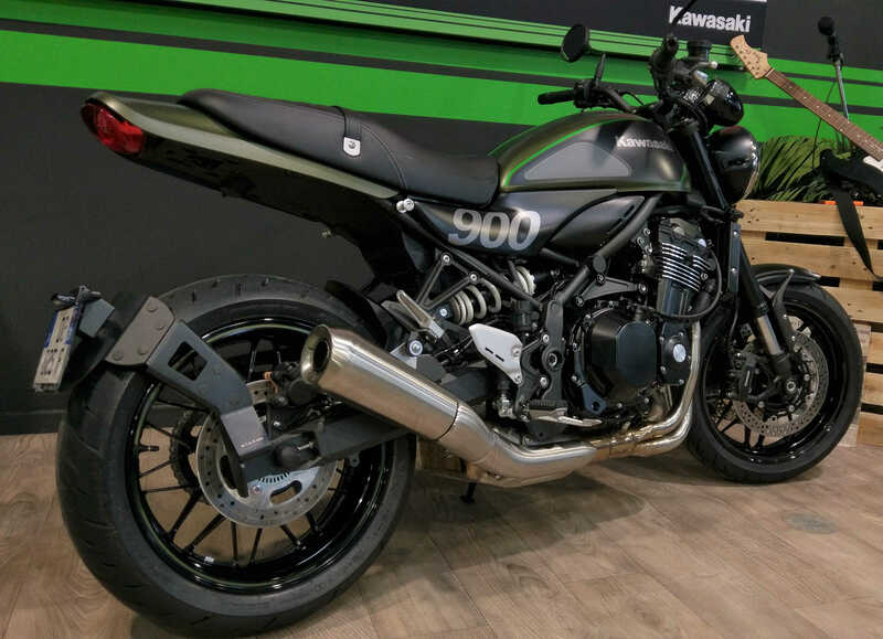 Kawasaki Z 900 Rs Se [ACCESS DESIGN] - portatarga all'altezza della ruota nero Kawasaki Z900RS
