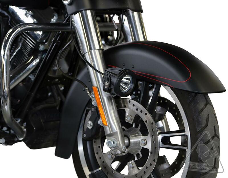 Harley Davidson Fxs [DENALI] - Staffa illuminazione parafango Harley Davidson