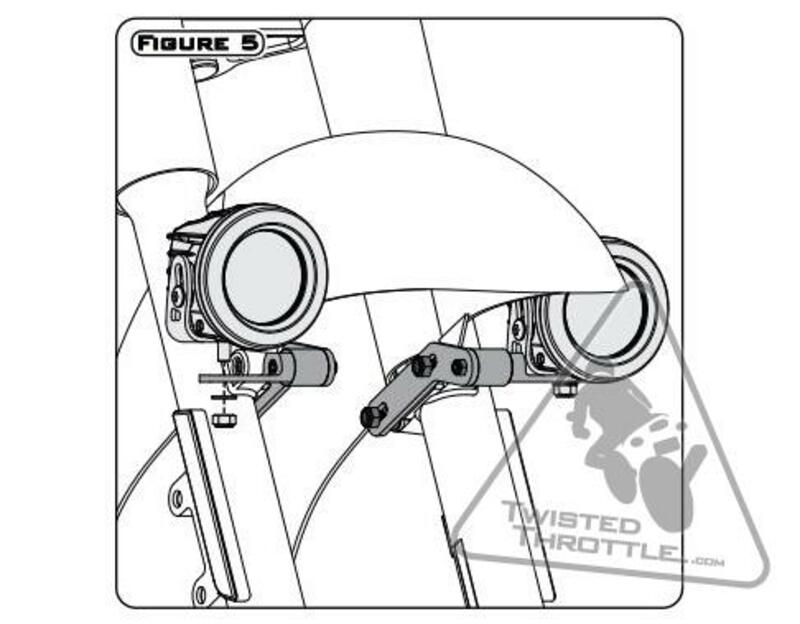 Yamaha Xvs 950 A Midnight S [DENALI] - Lighting bracket Kawasaki Vulcan/Yamaha Star Cruisers