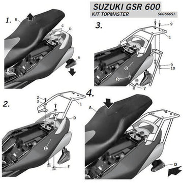 Suzuki Gsr 600 [SHAD] - Монтажный комплект Top Master - Suzuki