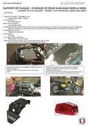 Kawasaki W 650 [ACCESS DESIGN] - nummerskiltholder hjulbue svart Kawasaki W800