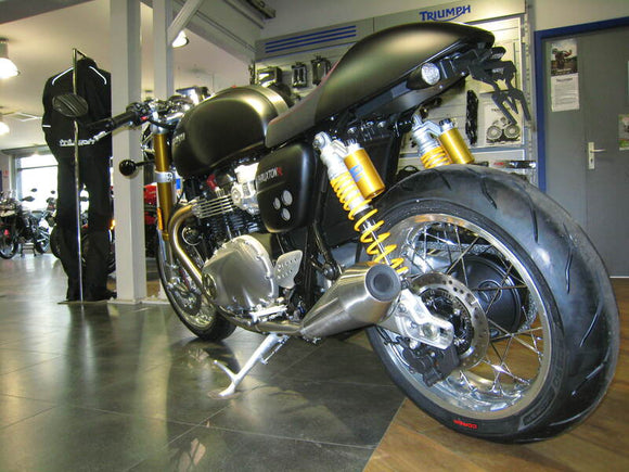 Triumph Thruxton 1200 [ACCESS DESIGN] - Kennzeichenhalter Radlauf schwarz Triumph Thruxton 1200