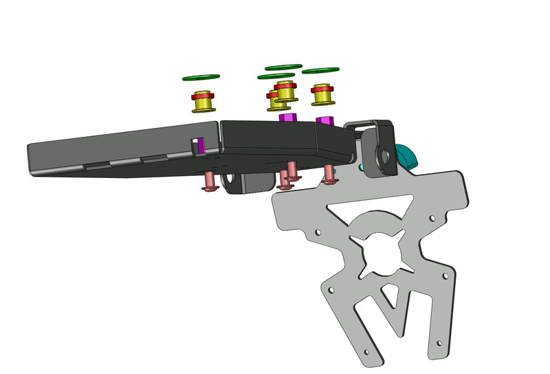 Triumph Thruxton 1200 [ACCESS DESIGN] - 车牌架轮拱黑色 Triumph Thruxton 1200