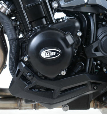 Kawasaki Z 900 ABS ZR900F [2020-2022] – kairiojo karterio dangčio apsauga juoda Kawasaki Z900